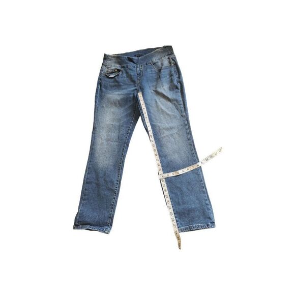 Tommy Hilfiger Maternity Jeans Women Sz 14 Blue Denim Stretch Waist Mother Work - Picture 4 of 6